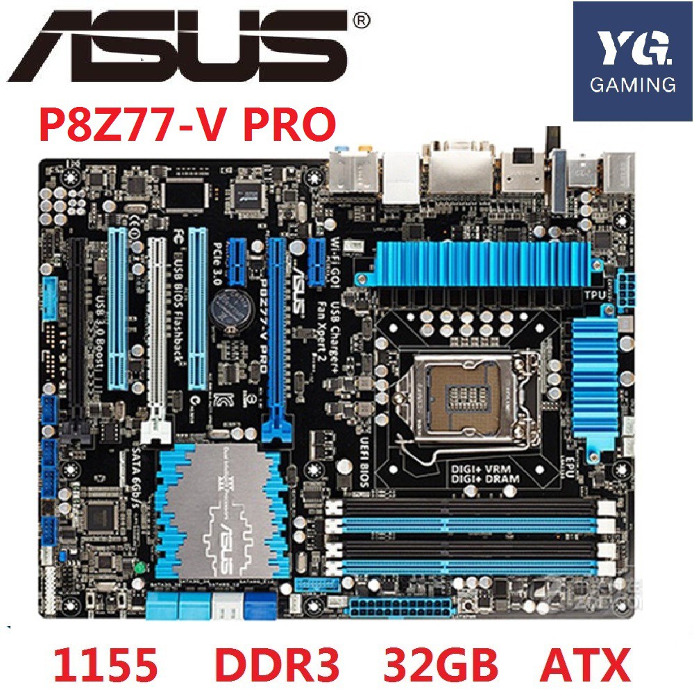 Asus P8Z77-V Pro Desktop Motherboard Z77 Socket LGA 1155 i3 i5 DDR3 32G ATX  UEFI BIOS Original Used