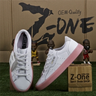 adidas sleek mid pink