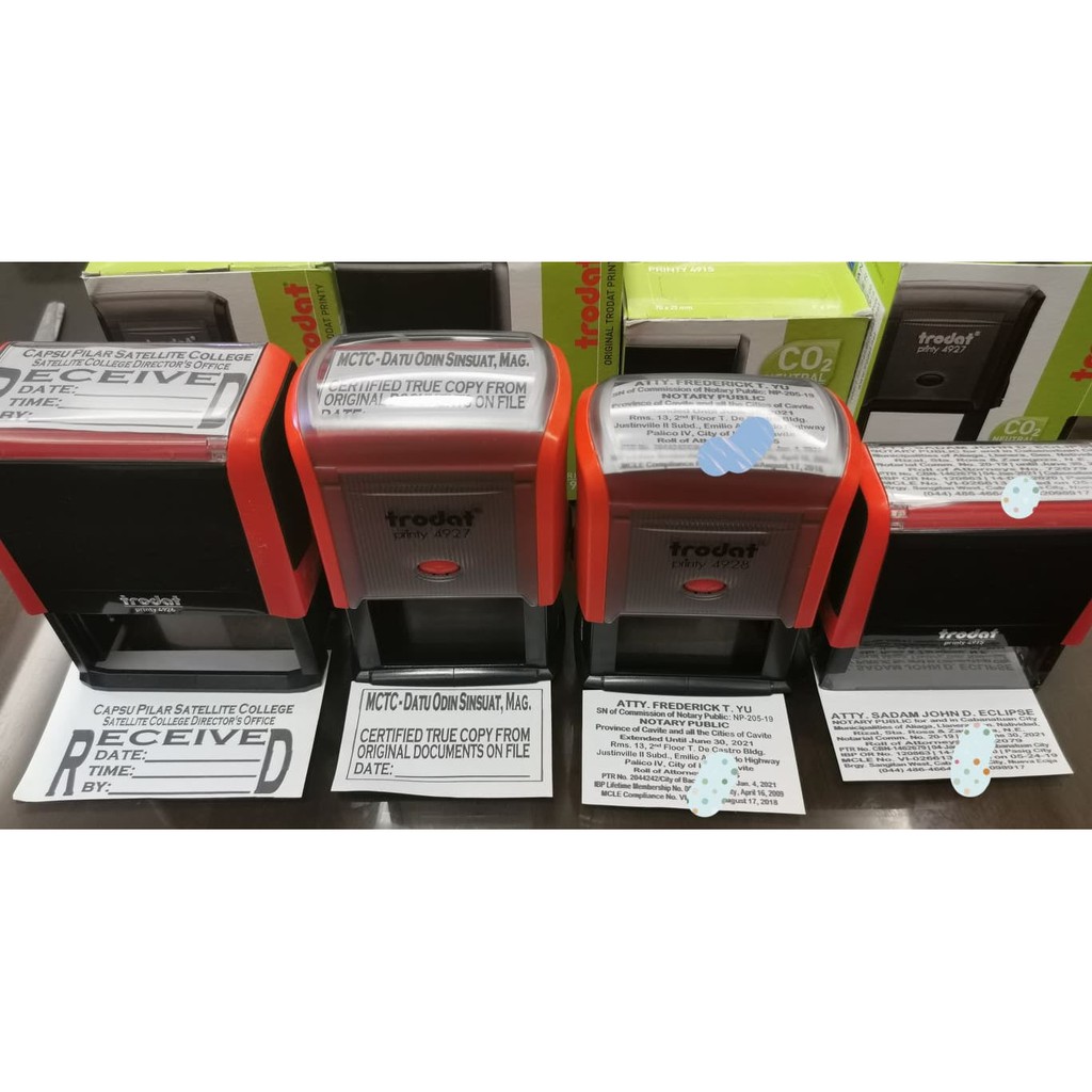 Trodat Bigger Text Pad for Business, Company Stamp, Notarial Stamp