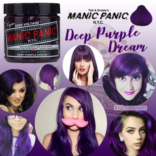 Deep Purple Dream Manic Panic Hair Dye