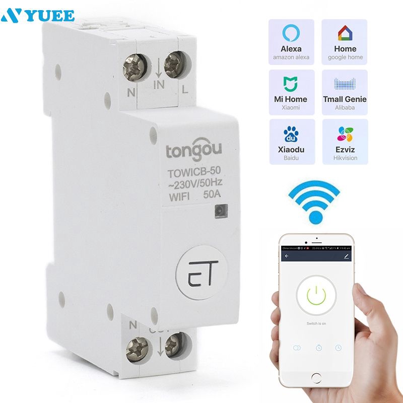 Cod Ewelink App Wifi Circuit Breaker 18mm Din Rail Main Switch Remote Control Work With Amazon Alexa Google Home Yuee Shopee Philippines