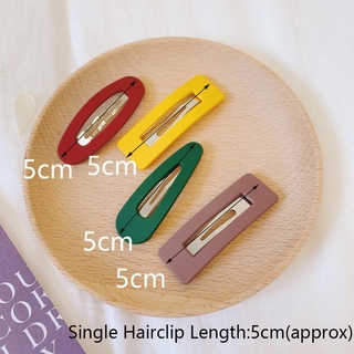 LILAC 10PCS/Set Hair Accessories Hair Clips Candy Color Barrettes Hairgrip Headwear Hollow Matte Geometric Womens Girls HairPins #3