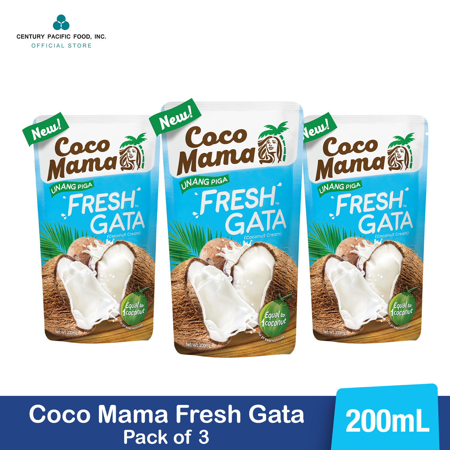 Coco Mama Fresh Gata 200ml Pack of 3 | Shopee Philippines