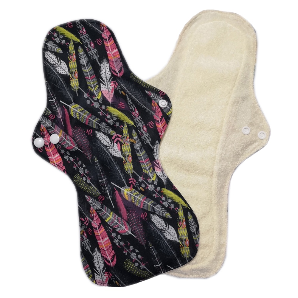 Night Use Washable Flamingo Cloth Menstrual Pad Heavy Flow Bamboo ...