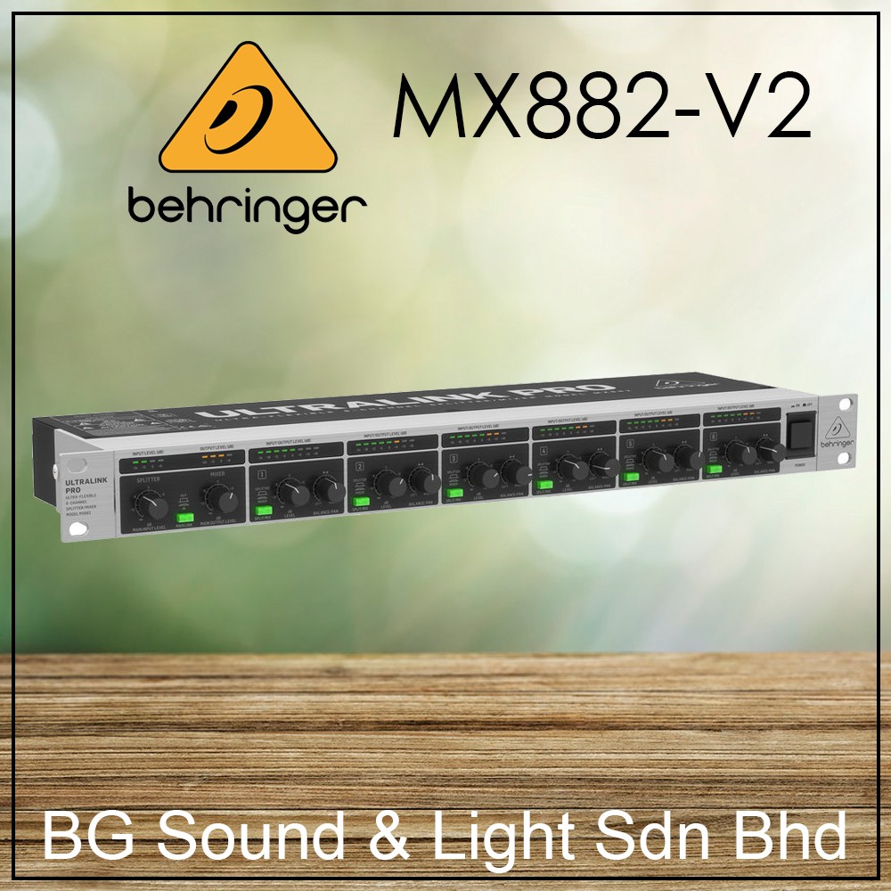 [SHIP OUT EVERYDAY]Behringer ULTRALINK PRO MX882 V2 8Channel Splitter