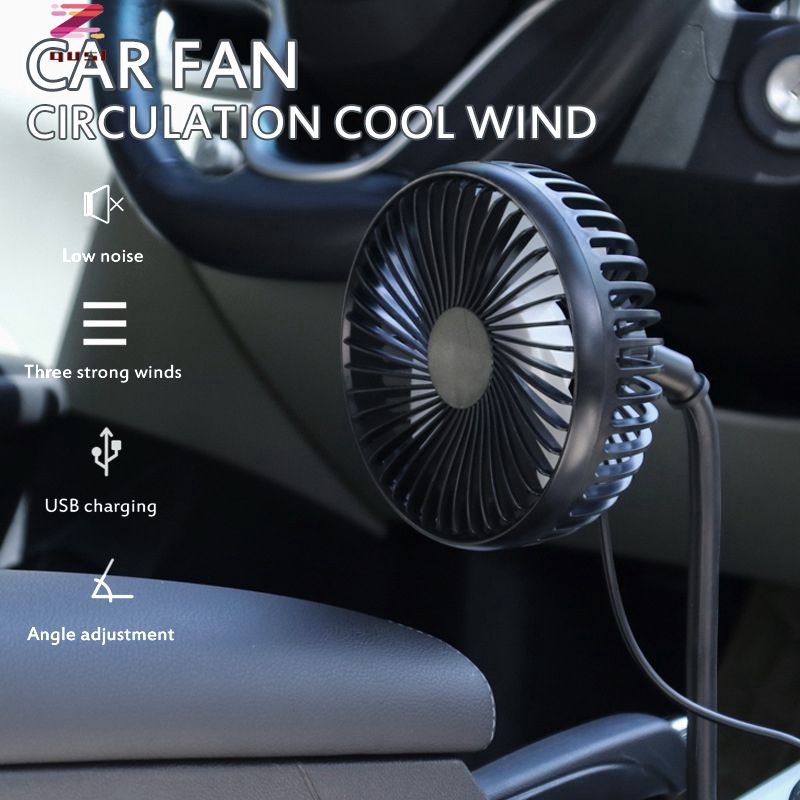 12V 24V Universal Adjustable Gooseneck Cup Holder Fan Car Cup Holder Fan 3 Speed Control USB Fan