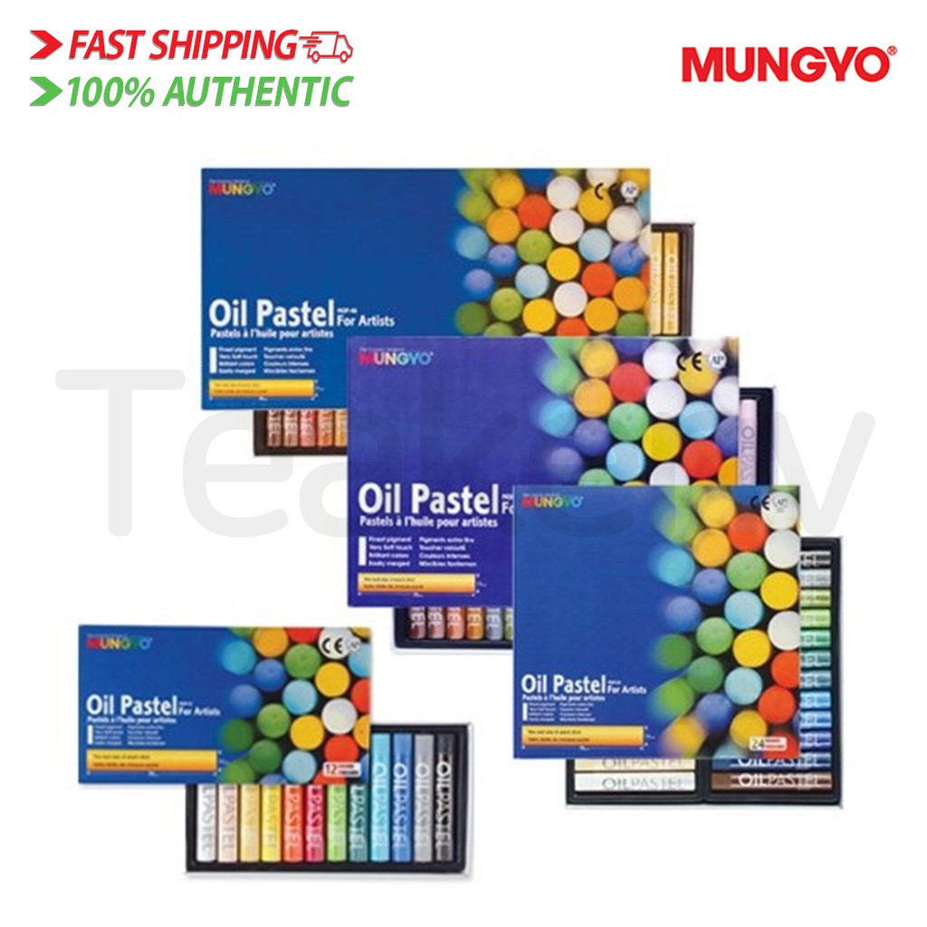 [Mungyo] Oil Pastels Set of 12 / 24 / 36 / 48 Assorted Colors