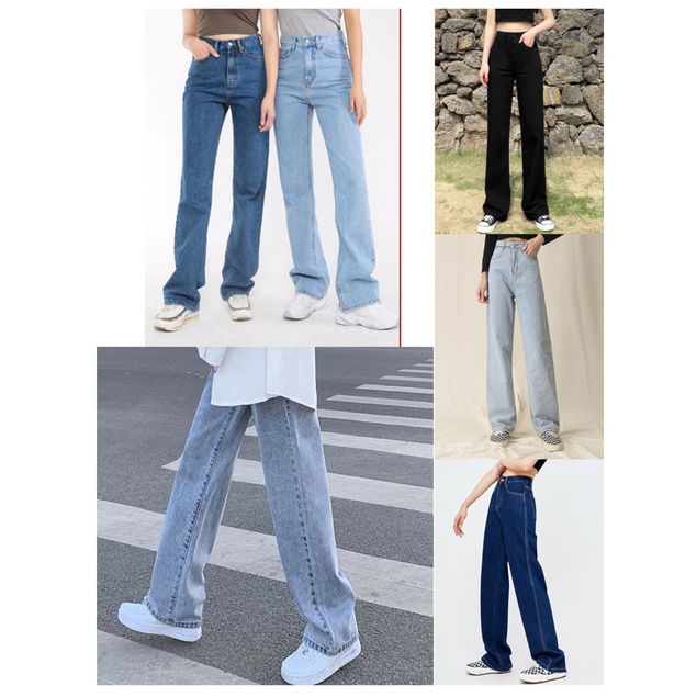 high waisted wide leg mom jeans