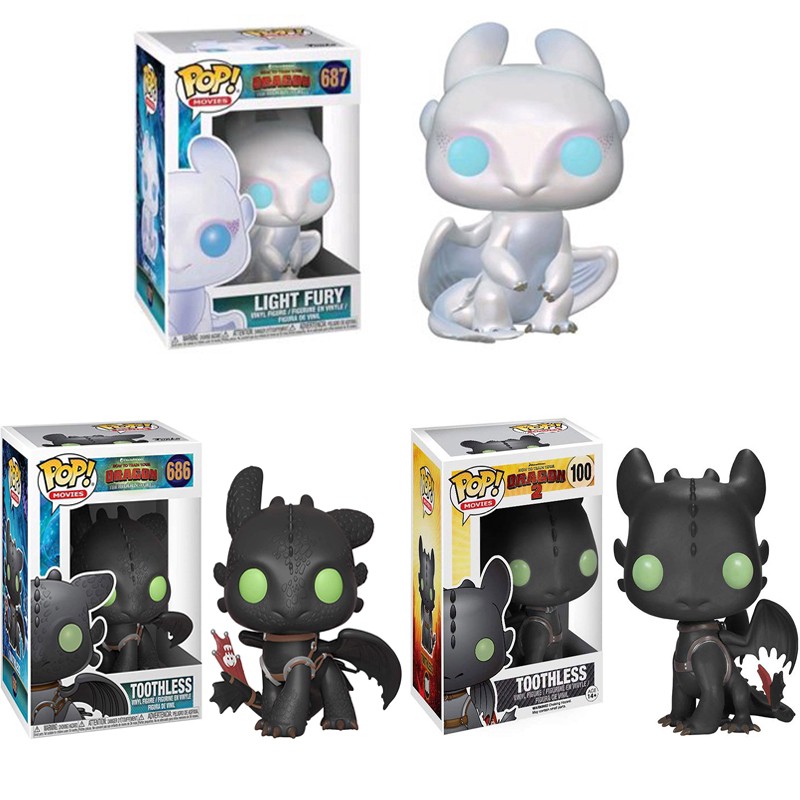 toothless and light fury funko pop