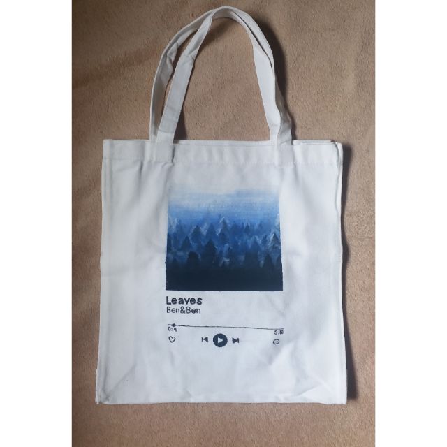 hand painted tote bag