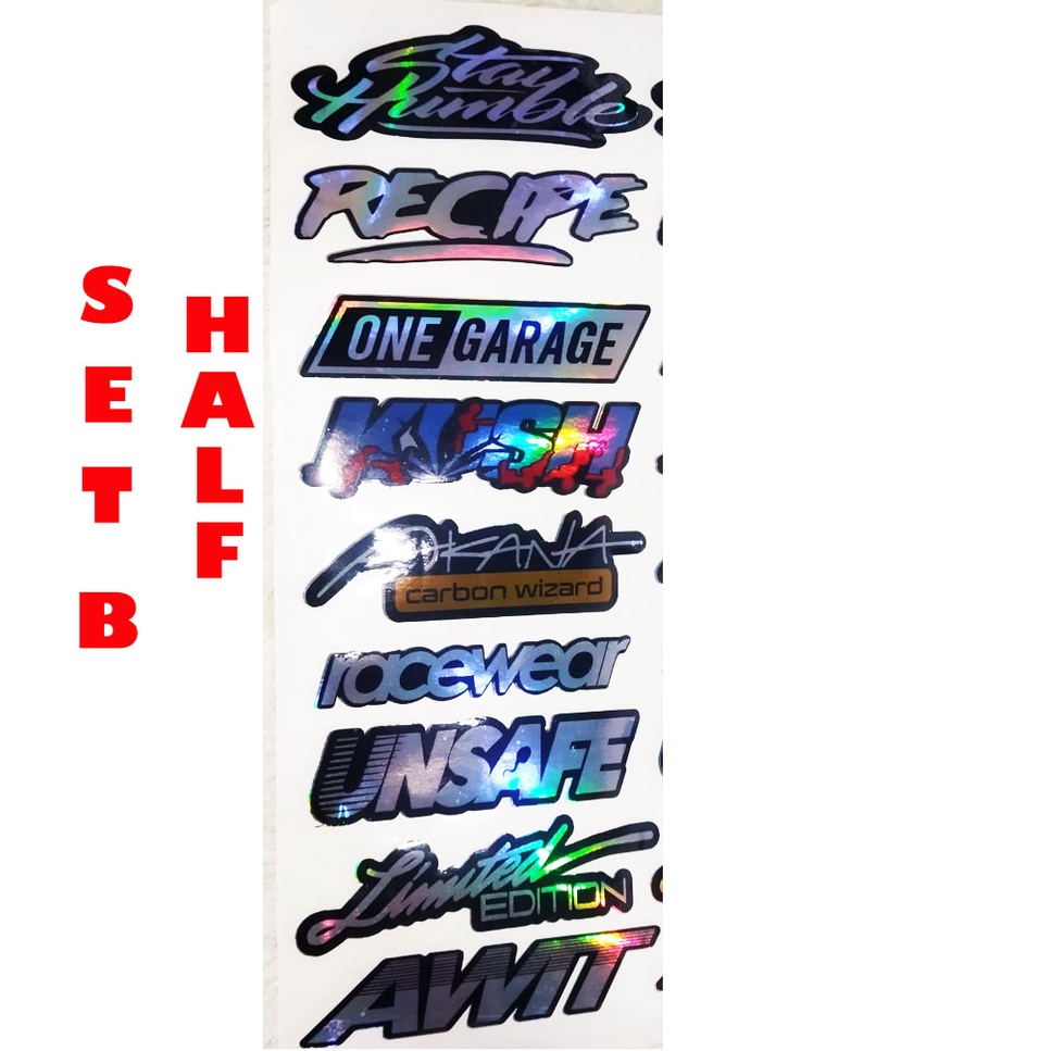 HOLOGRAM STICKER FOR MOTORCYCLE & CAR / HOLOGRAPHIC STICKER FOR ...