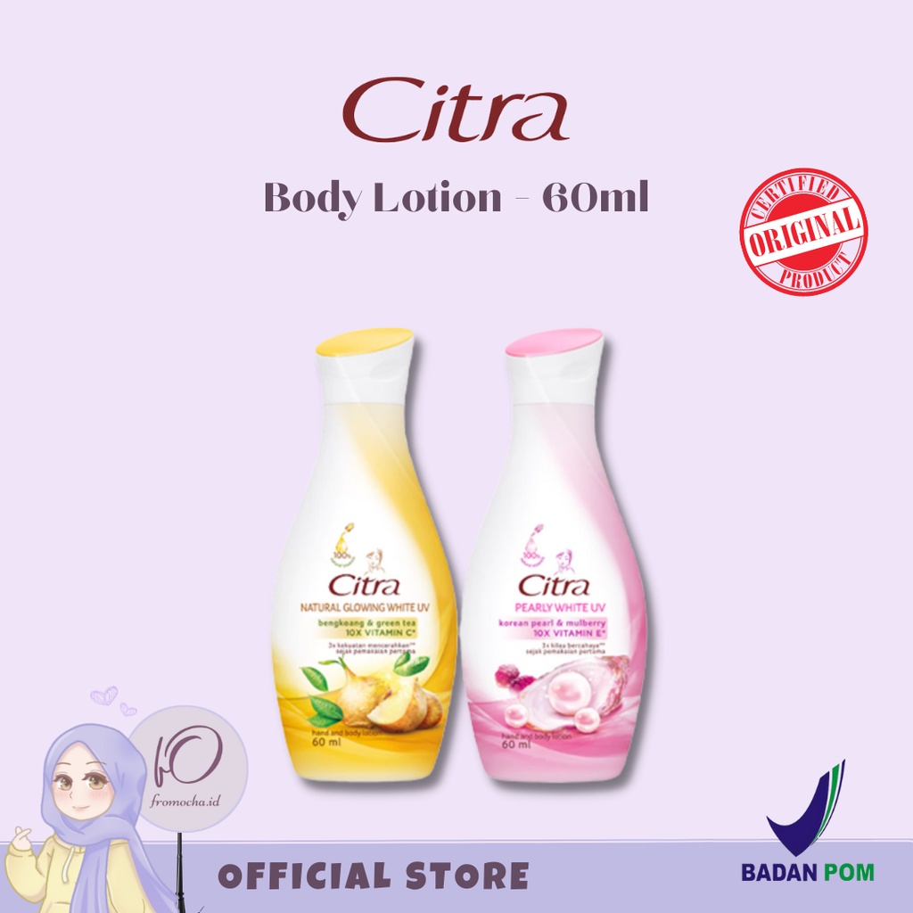 CITRA Fromocha.id l Image Hand Body Lotion 60ml Bengkoang And Pearly Pearly