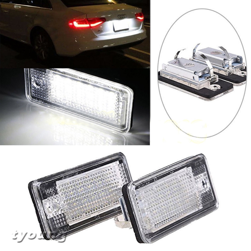 audi a3 number plate light