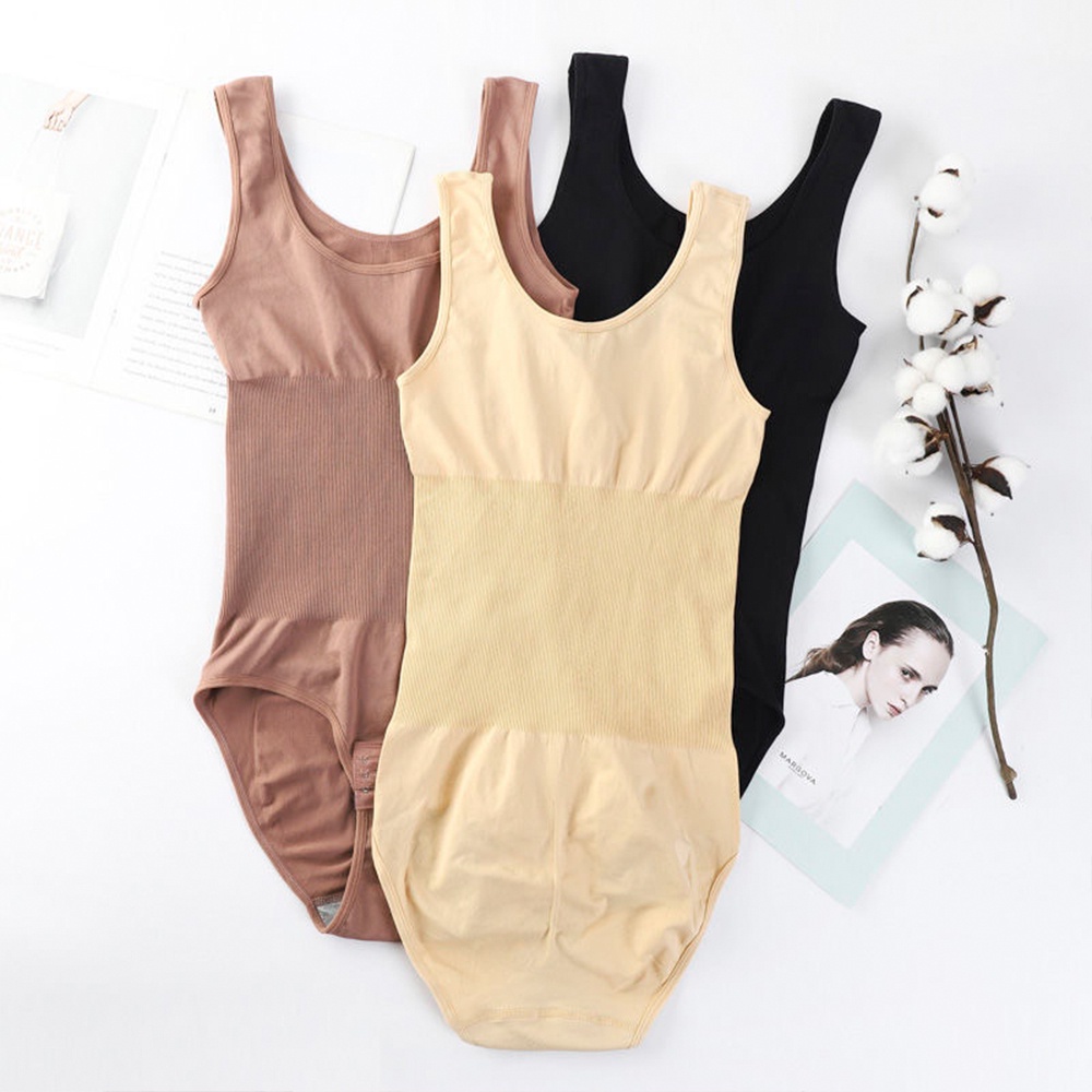 Bodysuit for Women Waist Slimming Tummy Control Shapewear Sleeveless Tank Tops Jumpsuit Body