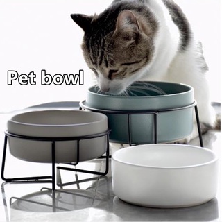 Pet Bowl Cat Bowl Ceramic Dog Bowl Cat Food Pots Feeding Single Bowl Dog Food Meal Bowl