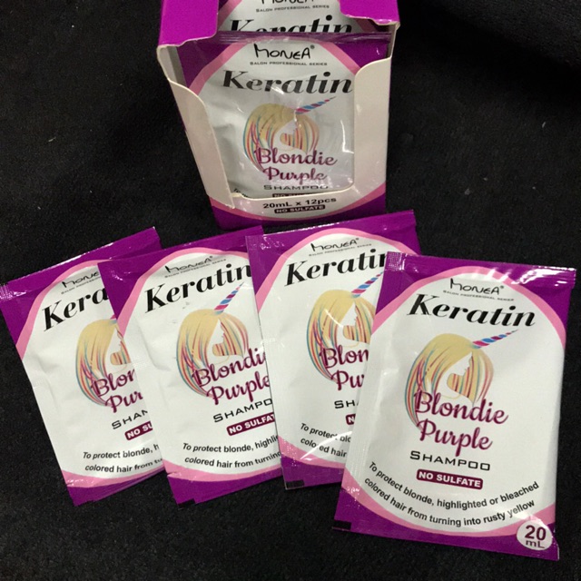 Monea keratin blondie purple shampoo 20ml Shopee Philippines