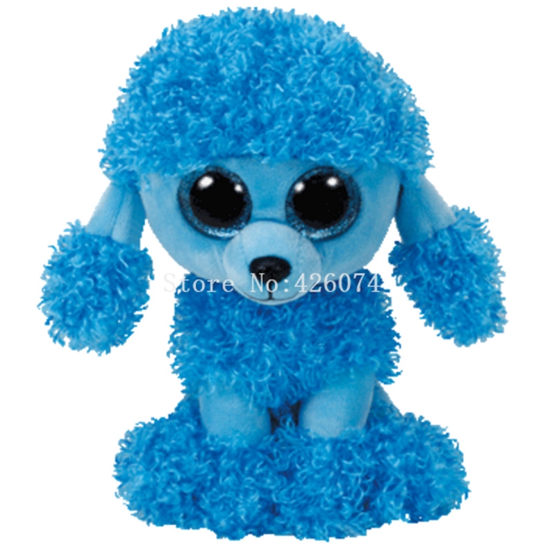blue stuffed animal dog