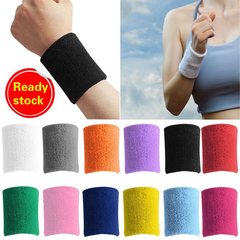 Details about   1pcs Unisex Cotton Wrist Wristband Sports Sweatband Sweat Band Yoga Basketball#G