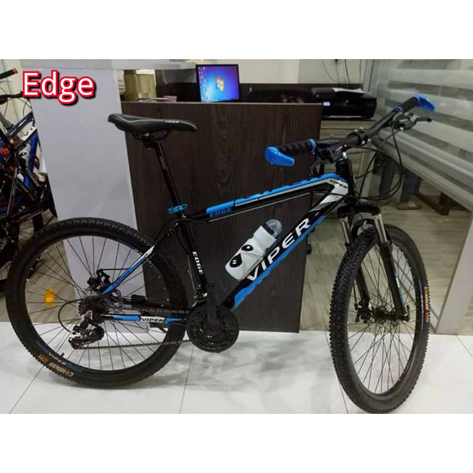 blue and black mountain bike