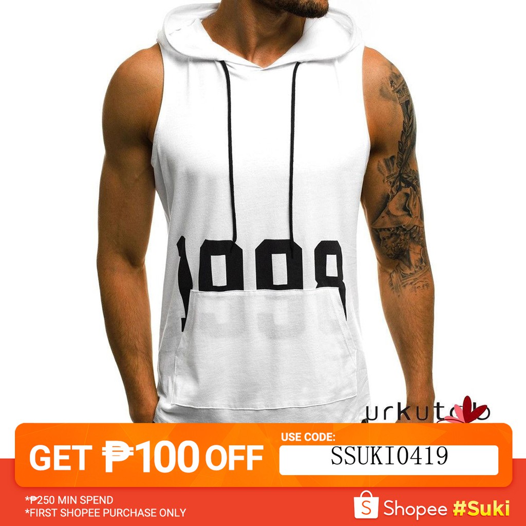 for the brand sleeveless hoodie