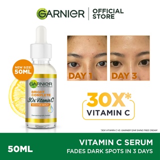 Garnier Bright Complete Vitamin C Serum 30ml Brightening Face Serum Vit C Serum Skin Care Shopee Philippines