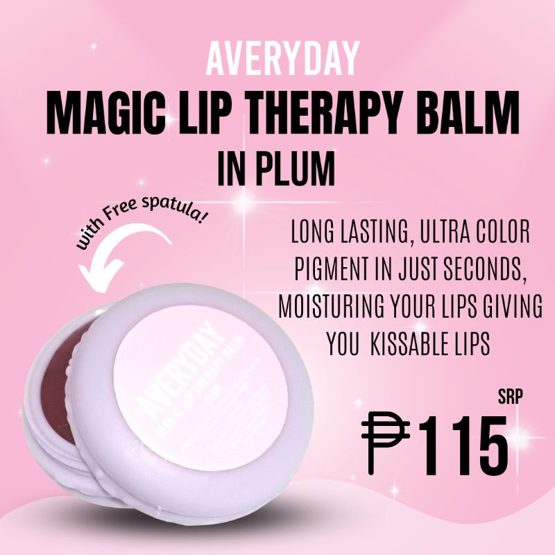 Long Lasting AVERYDAY Magic Lip Therapy Balm With Spatula Shopee