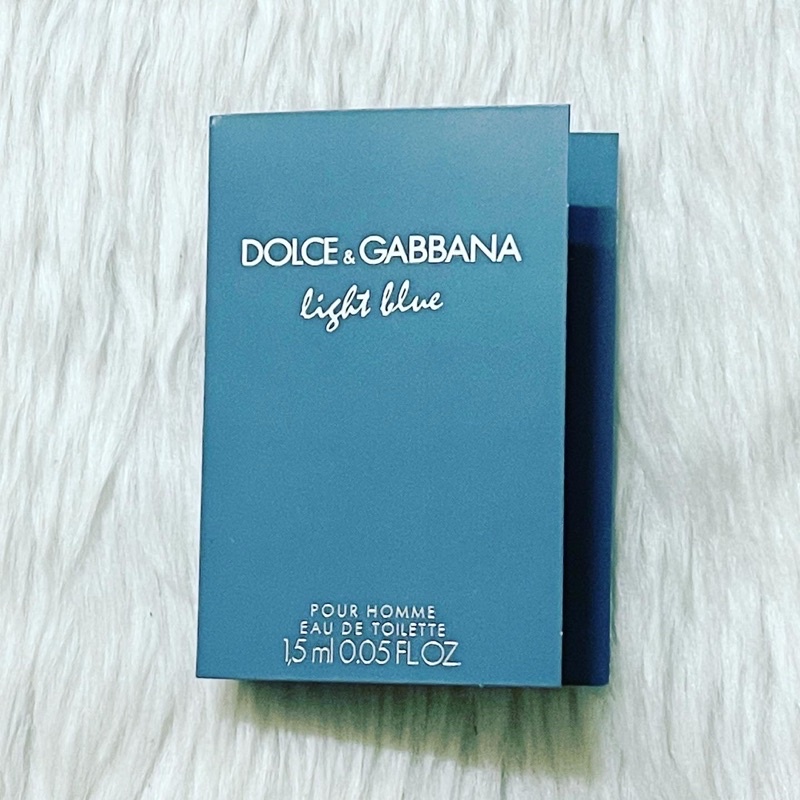 Authentic Dolce & Gabbana Light Blue Pour Homme Vial | Shopee Philippines