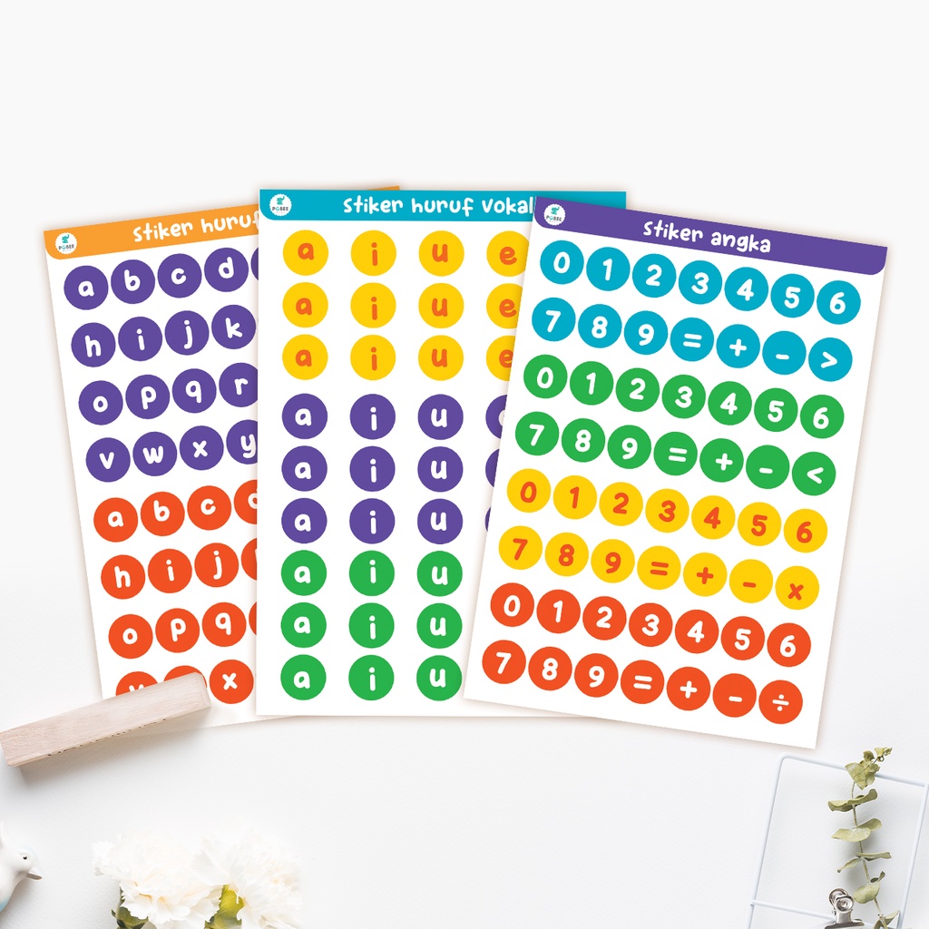 Alphabet And Number Dot Sticker Package Dot Activity Sticker Letter 