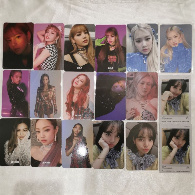 Blackpink Square Up Album Photocards Lisa Special Edition Photobook Ktown4u And Yg Pob Rose 