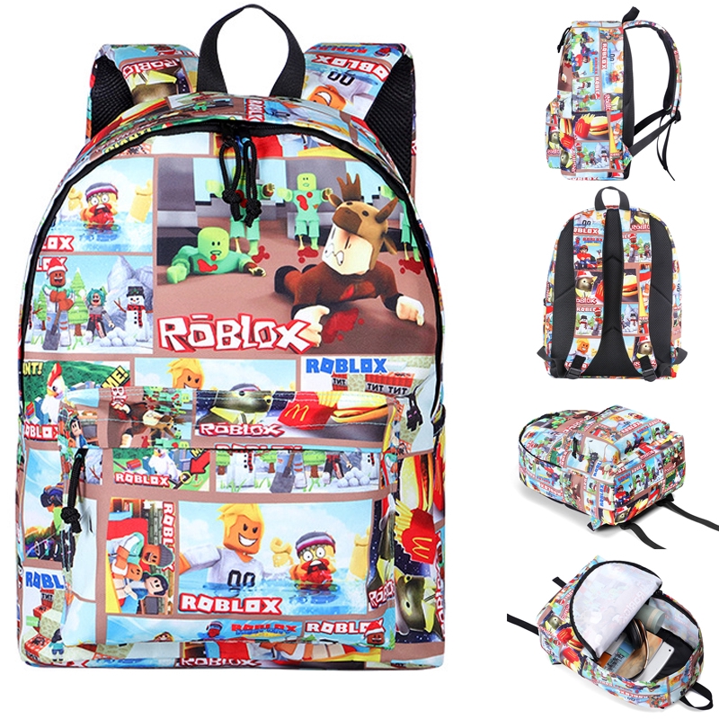 Game Roblox Kids Adult Printing Backpack School Bags Travelbag Bookbag Waterproof - roblox backpack kids boys girls students school bag bookbag