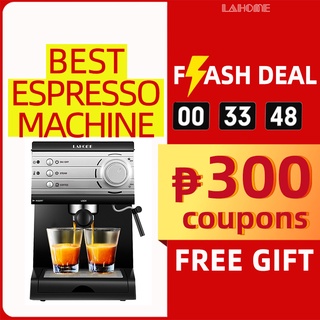 【True 20Bar】LAHOME / DONLIM Espresso Coffee Maker Machine Milk Frother Steamer Machines Best KCB