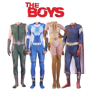 New The Boys Cosplay Costumes 3D Spandex Zentai Adults Kids The Seven Homelander A-Train The Deep Starlight Bodysuit Costumes #4