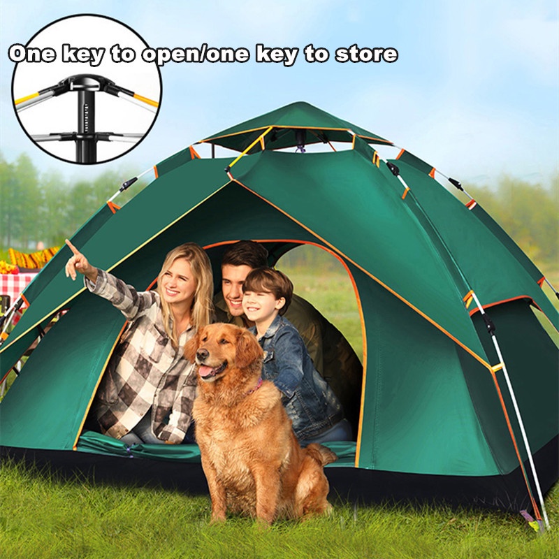45 Person 2m*2m Fully Automatic Tent Outdoor Foldable Camping Auto