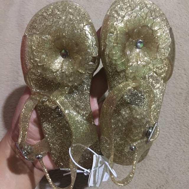 open toe jelly shoes