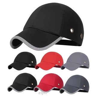 Women Men Lightweight Breathable Safety Adjustable Buckle Head Protection Baseball Bump Cap #6