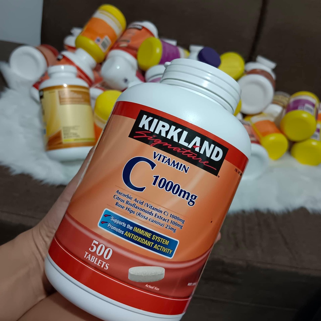 Kirkland Signature Chewable Vit.C 500mg, Kirkland Vitamin C 1000mg, Fish Oil with Omega3 1000mg
