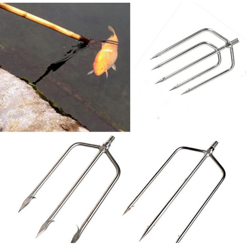 3/4 Prong Head Harpoon Fishing Diving Speargun Fork | Shopee Philippines