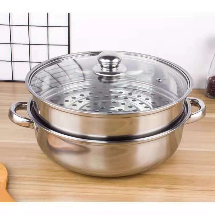 2 Layer Stainless steel Multi-function Soup Steamed Pot With 28cm ...