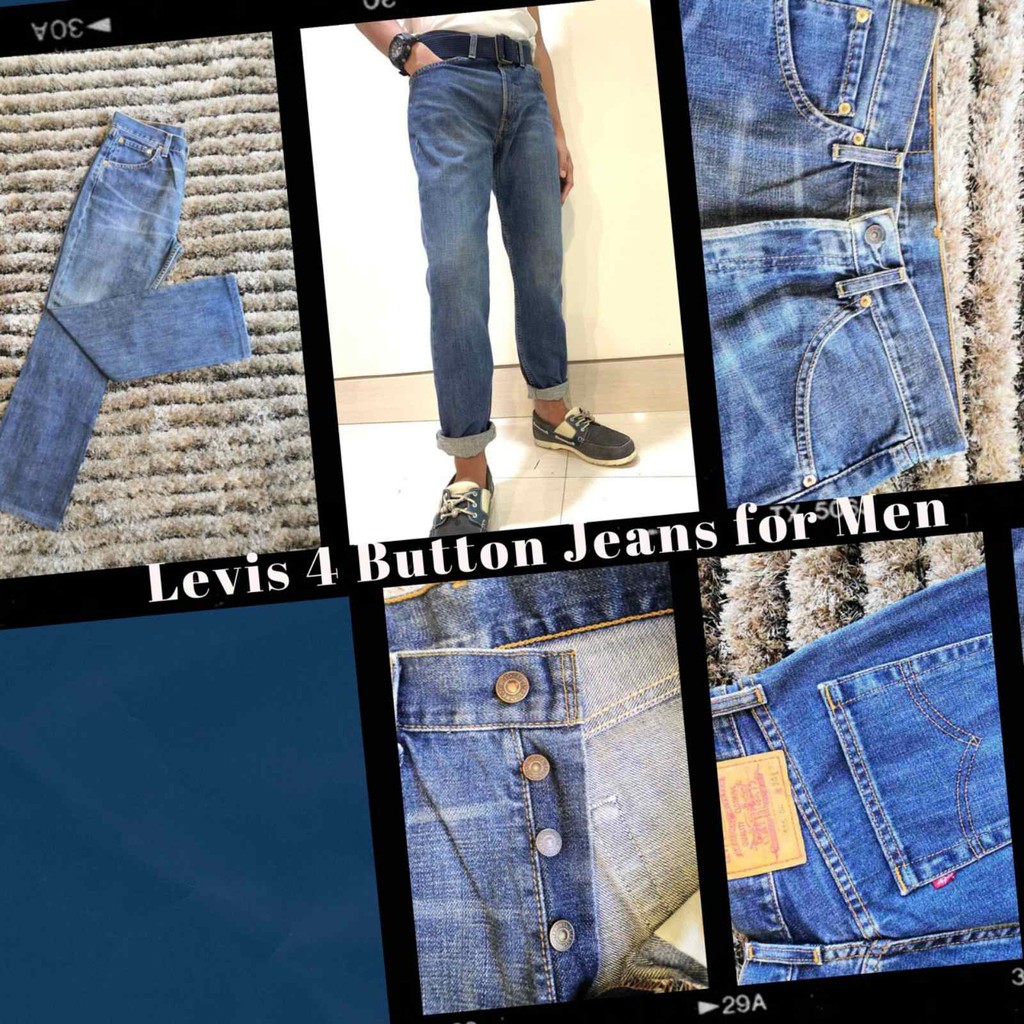 four button jeans