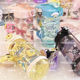 500ML Sanrio Cartoon Summer Sports Water Bottle Kawaii Cinnamoroll ...