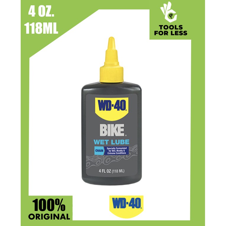 wd 40 bike wet