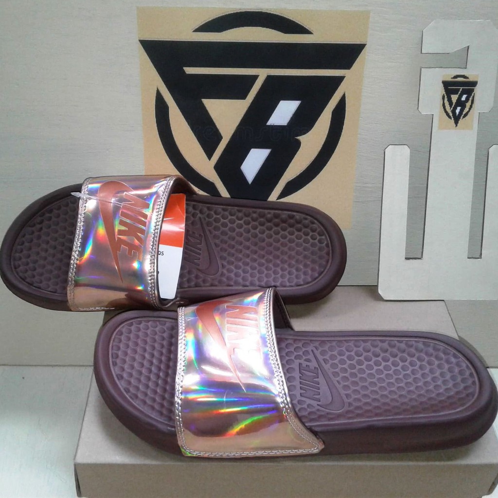holographic nike slides