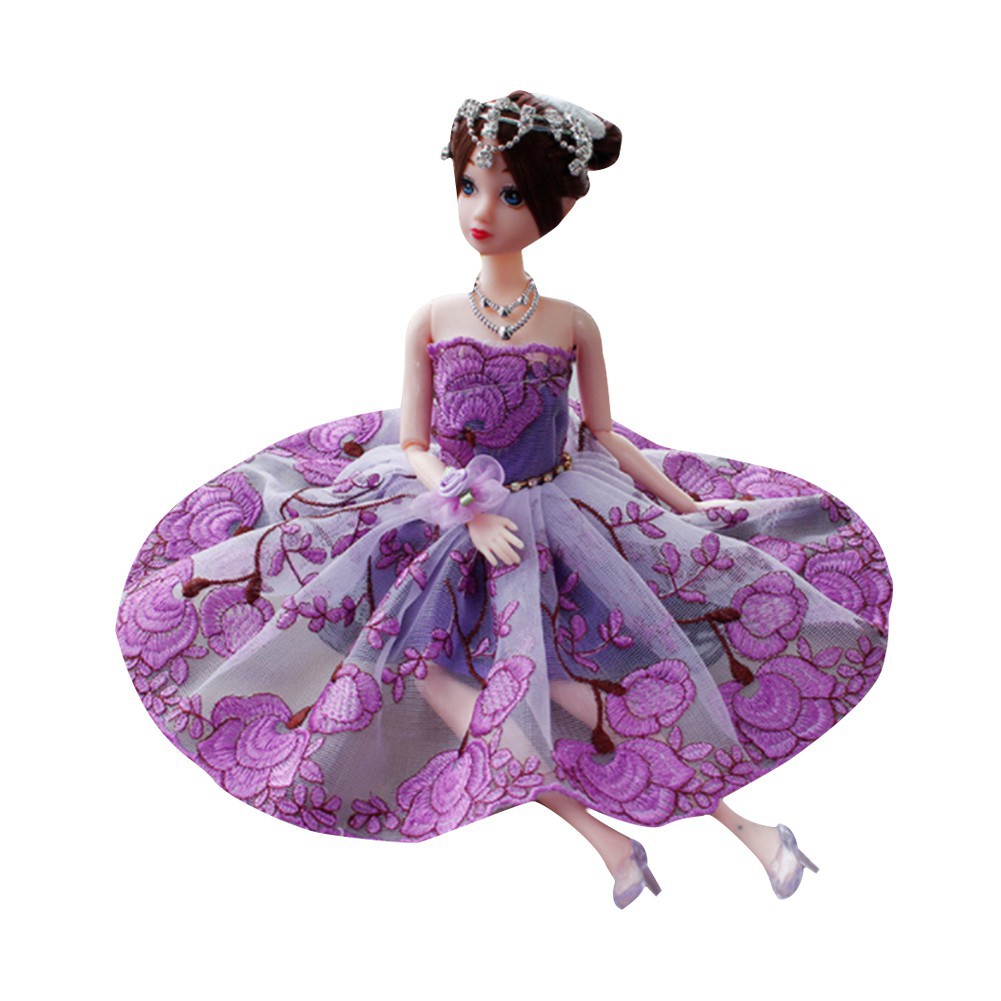 purple barbie dress