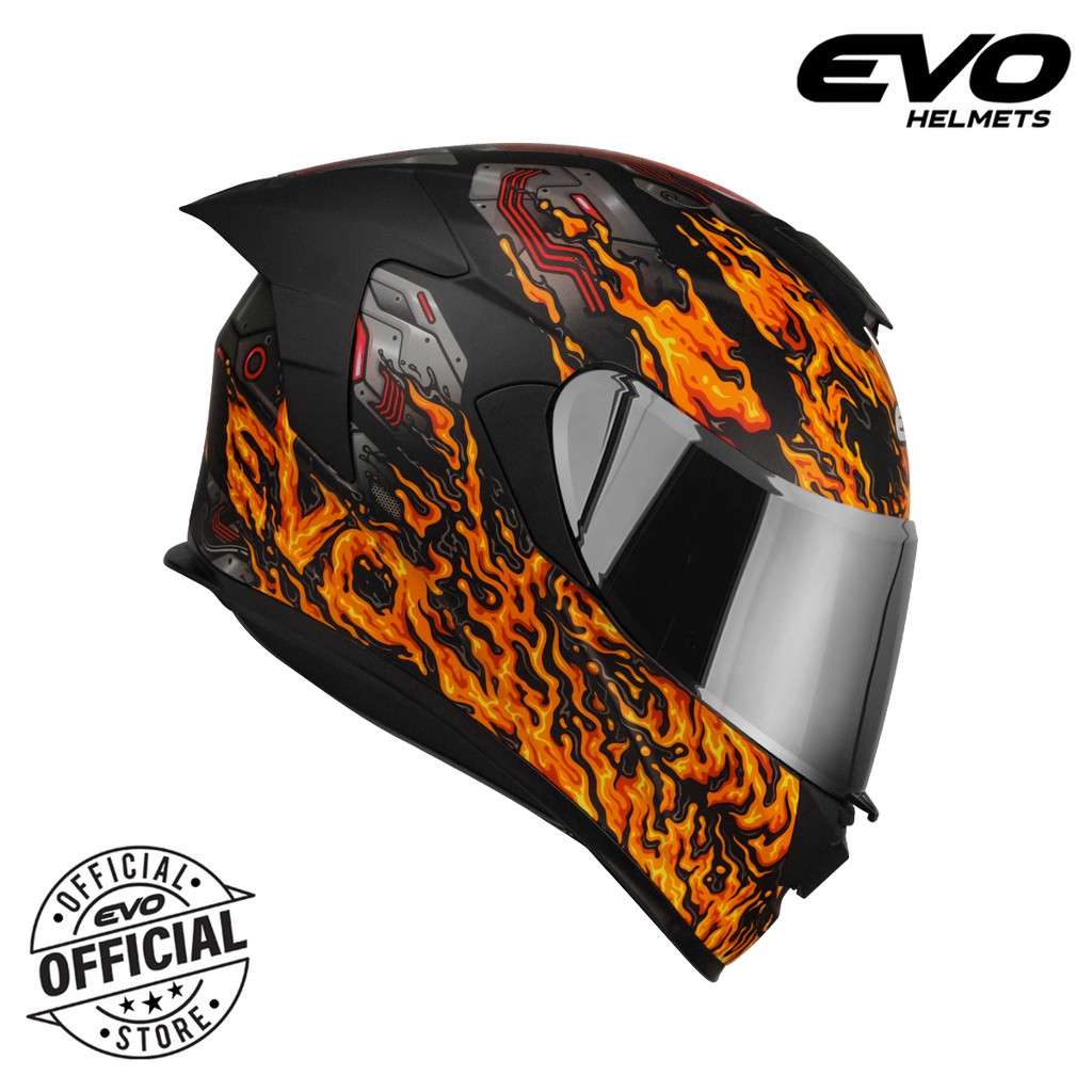 Evo Gt Pro Reaper Full Face Dual Visor Helmet Shopee Philippines