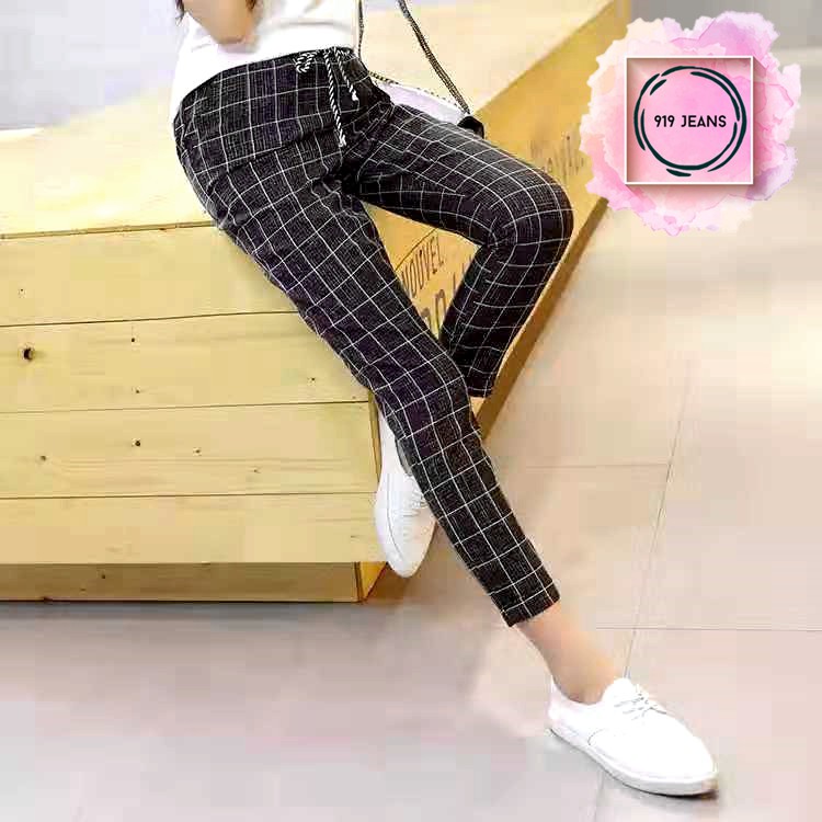 checkered trouser pants