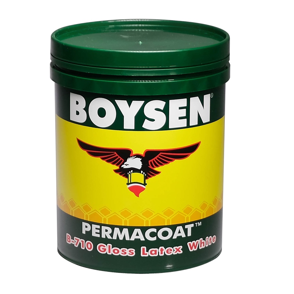 BOYSEN PERMACOAT GLOSS LATEX WHITE | 4 LITERS | B - 710 (ACRYLIC ...