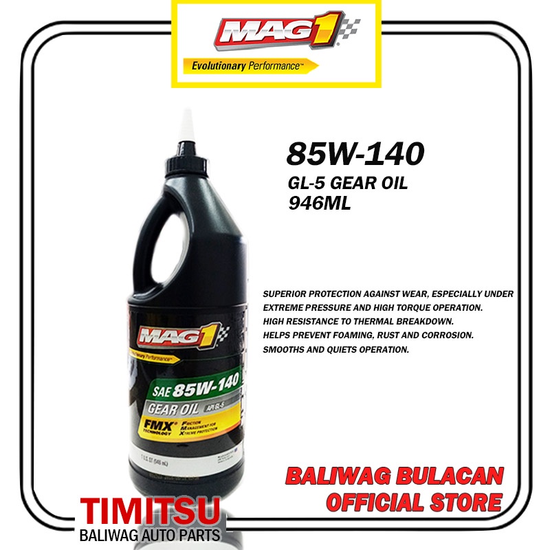 85W140 GL5 GEAR OIL 946ML MAG 1 00830 Shopee Philippines