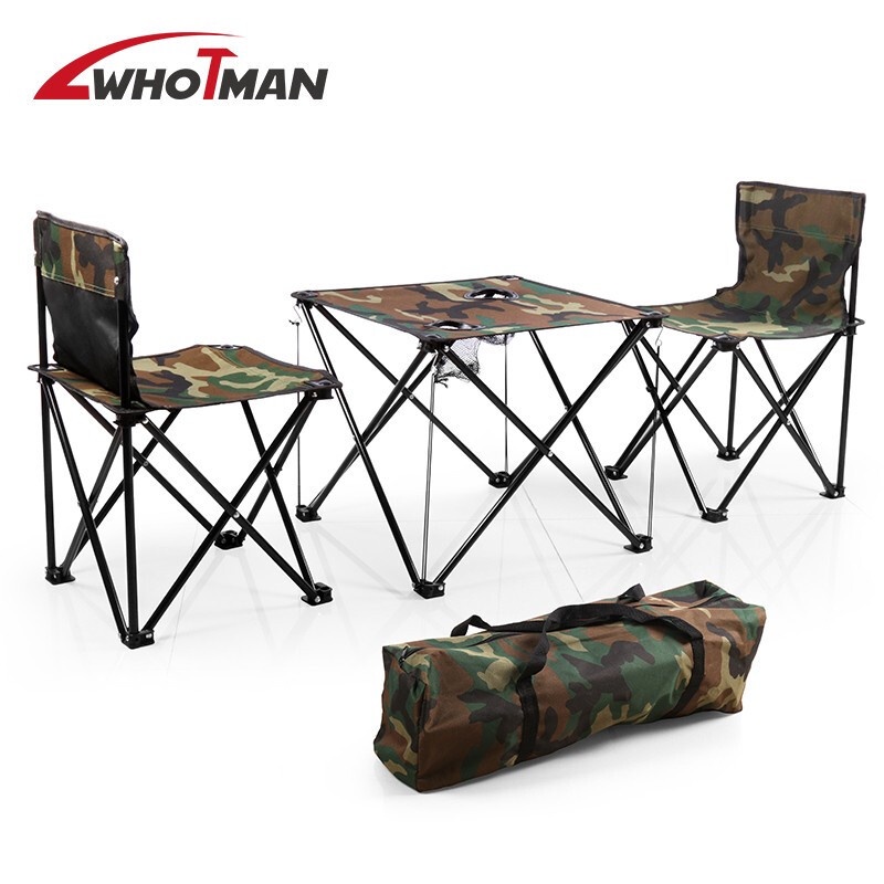 Folding table and chair outdoor portable selfdriving camping table and