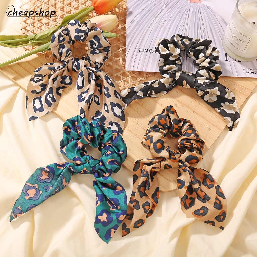 Fashion Retro Leaf Elastic Rubber Band Ribbon Knot Pendant Hair Band  Colourful Hair Tie Women Hair Accessories Gift | Shopee Philippines