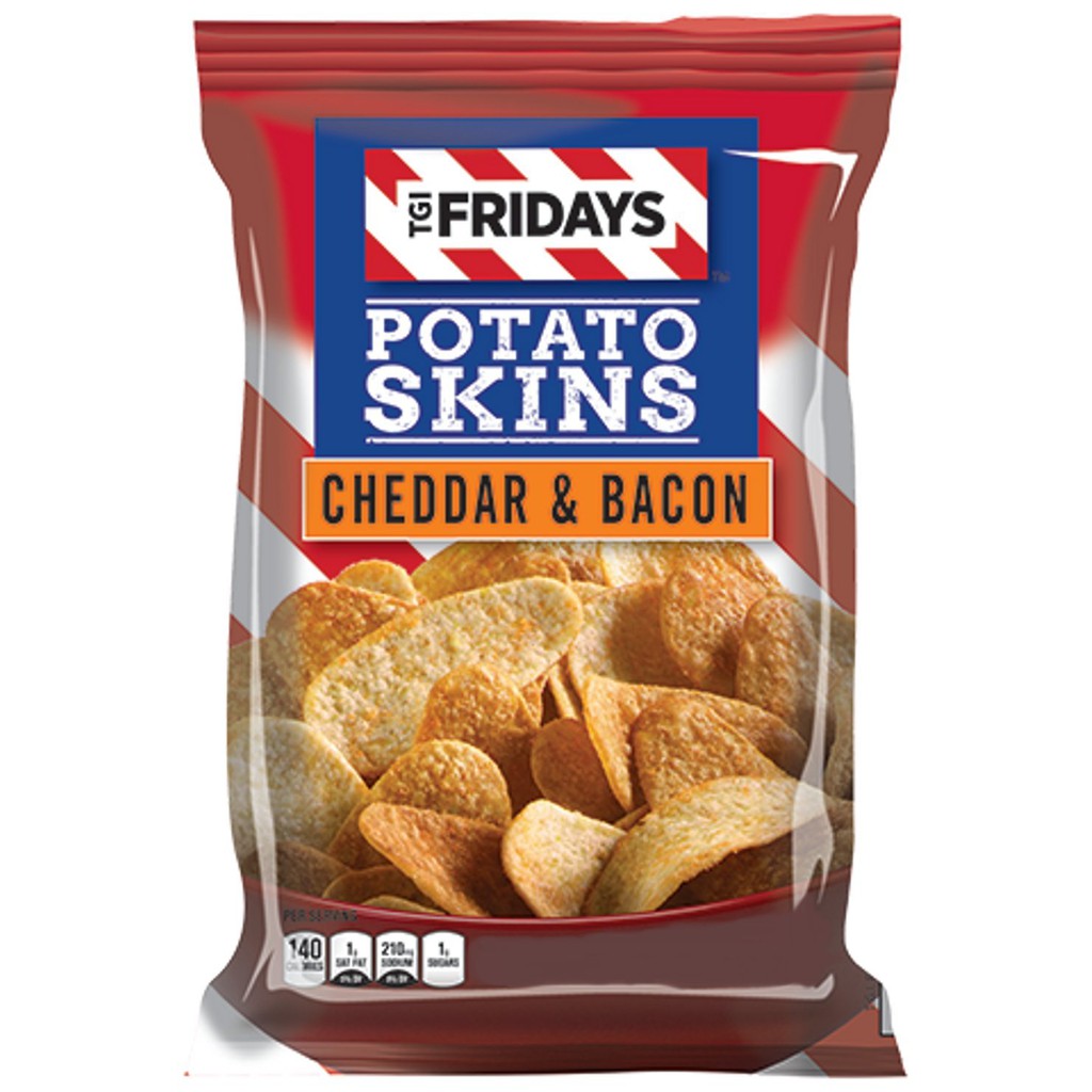 TGIF Potato Skins Cheddar and Bacon Chips 22oz | Shopee Philippines